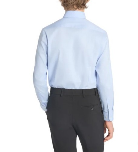 Kenneth Cole Youth Size 8 Long Sleeve Dress Shirt & Tie, Light Blue - Picture 2 of 4