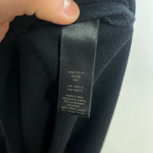 John Varvatos Pullover Hoodie Men’s Size Large Black Long Sleeve Modal Blend - Picture 7 of 7