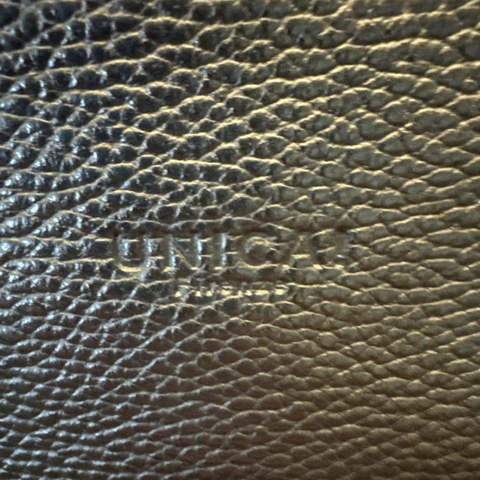 Vera Pelle Única! Mochila Firenze Cuero Guijarro Negro Hecha en Italia Foto 3 de 4