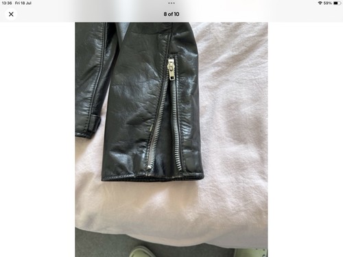 Brooks Cafe Racer Jacket Size 48 Men’s Black Leather XL - Picture 15 of 15