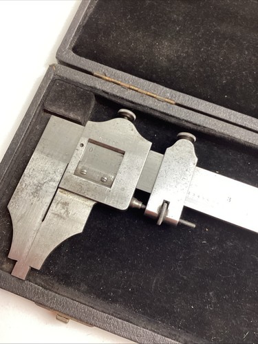 VINTAGE THE L.S. PINZA STARRETT & Co Nº 122 VERNIER 12 pulgadas. En estuche original. - Imagen 7 de 10