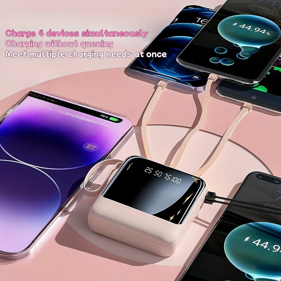 980000mAh Ultra-large Capacity Fast-Charging Portable Power Bank For All Phone - Image 3 of 4