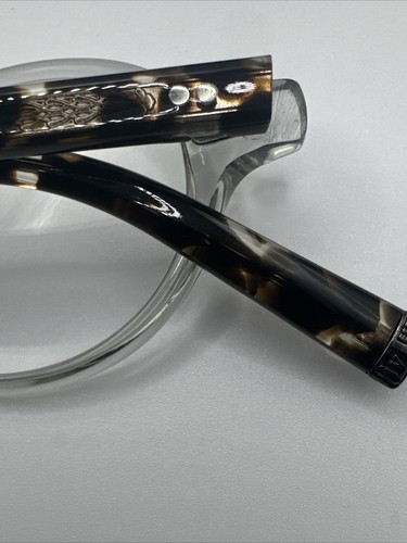 John Varvatos Eyeglasses JV V206 46 mm Grey Crystal Round - Made in Japan - Picture 11 of 20