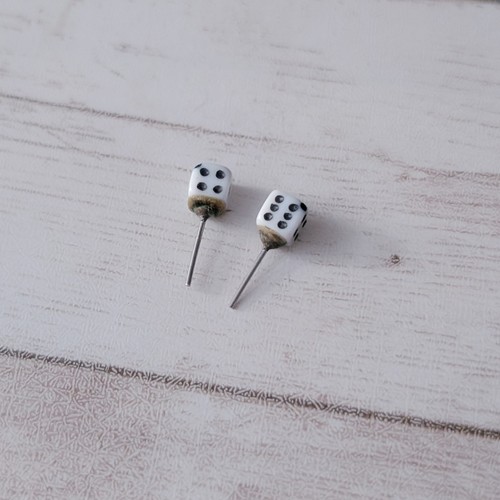 Retro Ohrstecker Würfelform - Zustandsprobleme - Bild 7 von 8