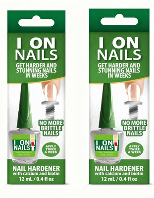 #ad #ad 2 Pack I On Nail Hardener with Calcium Biotin 0.4 Oz 12 mL Each Fast Ship $23.93