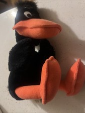 1971 19  Daffy Duck Warner Brothers Bendy Posable Plush By Mighty Star Vintage