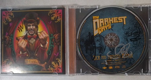 AUTOGRAPHED! Sick And Twisted by My Darkest Day CD (2012) - Picture 2 of 4