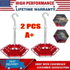 Hummingbird Feeders for Outdoors Easy Clean Mounting Plastic Hanging Feeders Red