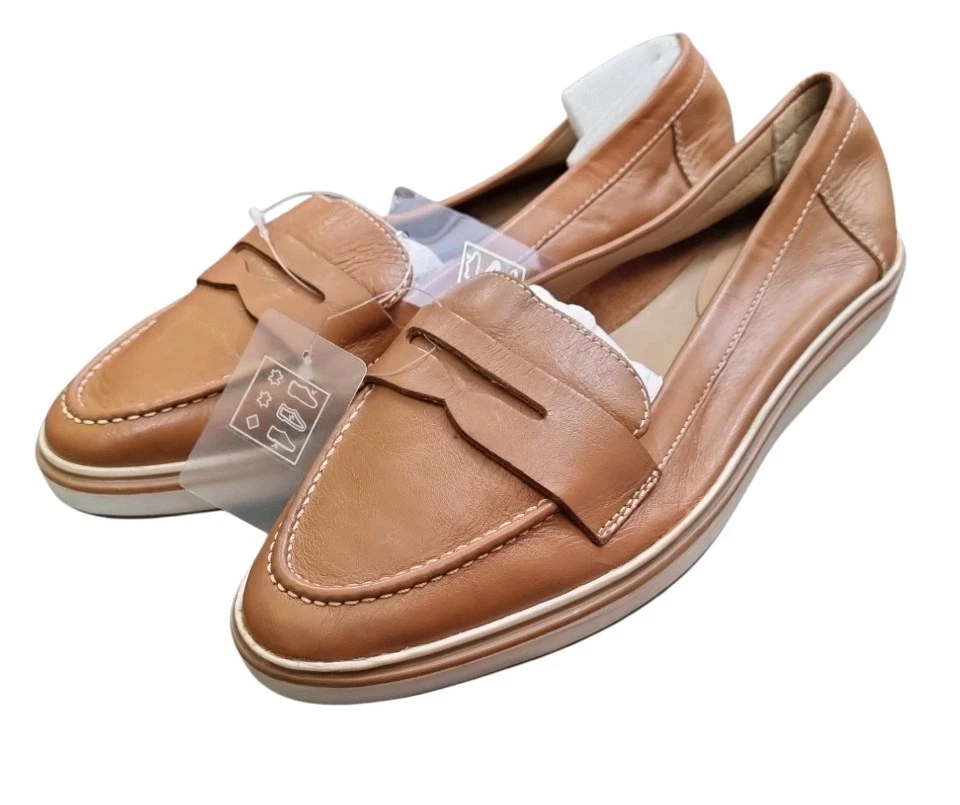 VANS Mocassini slip on Van Dal marrone pelle marrone DONNA taglia EU 38 REF P 233