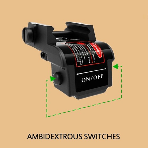 Rechargeable Pistol Gun Laser Sight For Glock 17 19 21 Taurus G2c 20mm Picatinny - Picture 7 of 8