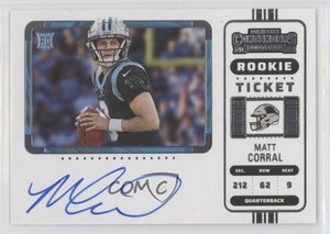 2022 Panini Contenders Ticket RPS Variation Matt Corral #130 Rookie Auto RC