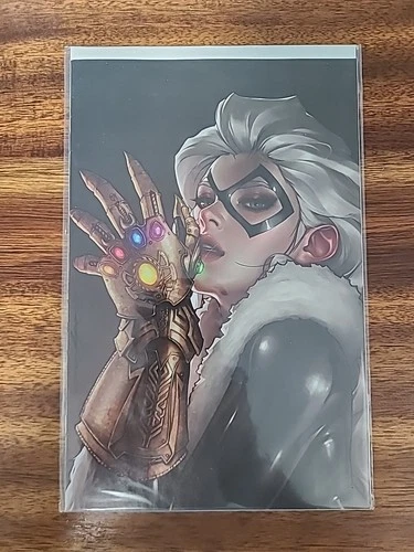 GIANT SIZE BLACK CAT INFINITY SCORE #1 LEE VIRGIN VARIANT 1:100 MARVEL  NM/NM+