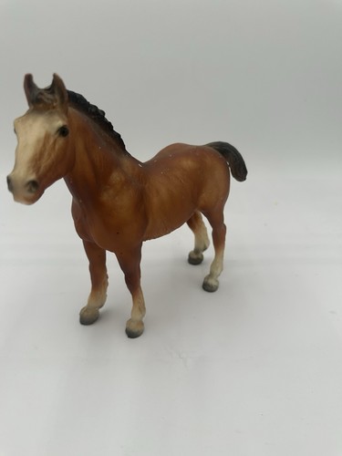 Vintage Breyer Clydesdale Stute Pferd braun Sammlerstück 7" *siehe Fotos Geschenk - Bild 2 von 10