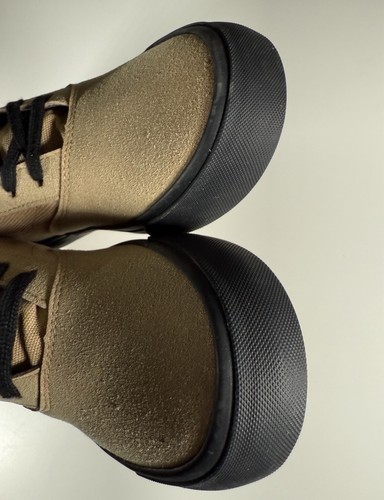 Airwalk Shoes Boys 6 Ventura Mid Top Skate Beige Tan Black Corduroy Sneakers - Picture 7 of 14