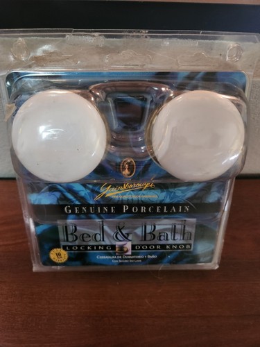 Gainsborough Porcelain Bed And Bath Locking Door Knobs