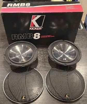 Kicker RMB8 Resolution 8'' Free-Air Mid-Bass Drivers