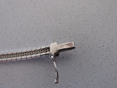 16" Sterling Silver Choker Necklace - Picture 4 of 5