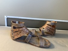 Bed Stu Artemis Gladiator Taupe Rustic Tan Women  s Sandals Size 10