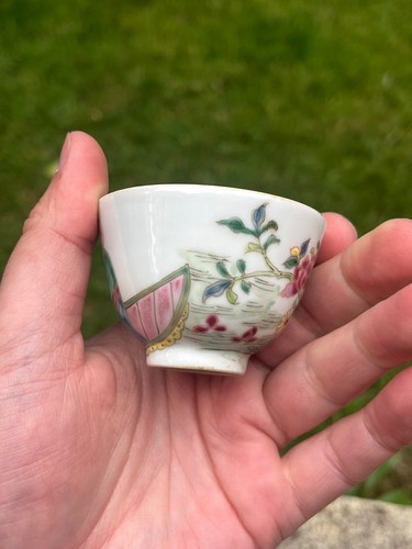 Chinese Antique Porcelain Dish Plates Qing Famille Rose Yongzheng 18th Century - Picture 5 of 20