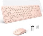 Ensemble clavier et souris sans fil XTREMTEC taille réelle clavier mignon rétro rond