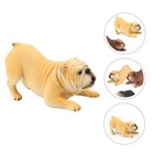 Plastic Bulldog Figurine Dog Model Adornment Realistic Animal Model Ornament