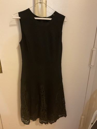 Vestido midi ajustado y acampanado de encaje talla 4 pequeño KOBI para mujer - Imagen 4 de 11