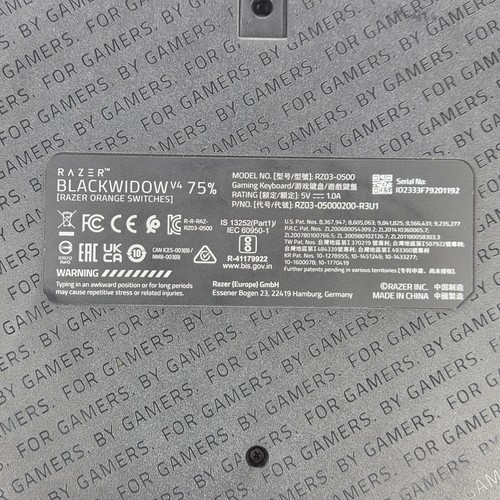 Razer BlackWidow V4 75% Hot-Swappable Mechanical RGB Gaming Keyboard - Black - Photo 9/12