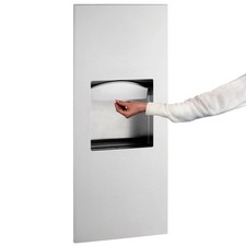 Recessed Paper Towel Dispenser with Waste Receptacle for Commercial Use Holds...