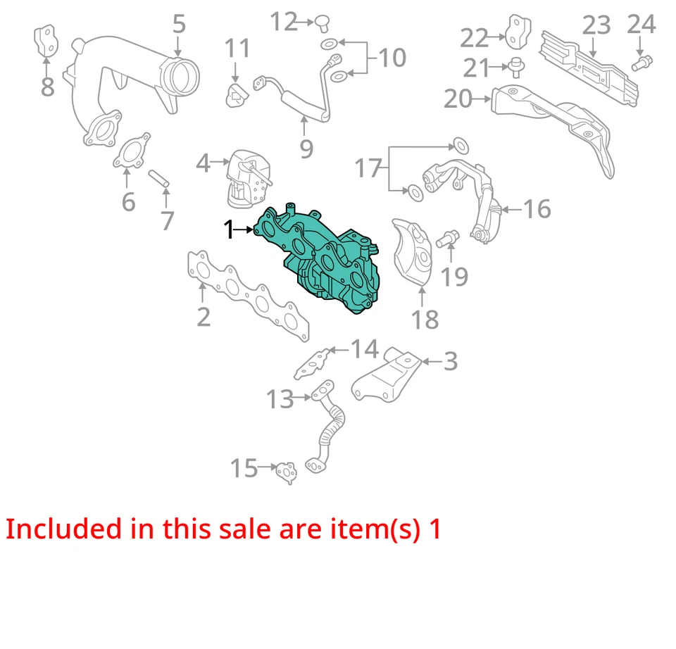 2016 Kia Optima Turbo Turbocharger OEM 147K Miles - LKQ403507205 - Imagem 4 de 4