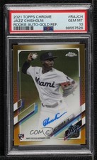 2021 Topps Chrome Rookie Gold Refractor /50 Jazz Chisholm PSA 10 GEM MT Auto RC