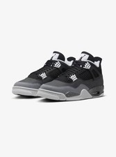 Scarpe Air Jordan 4 Retro Fear nero grigio FQ8138 002 uomo
