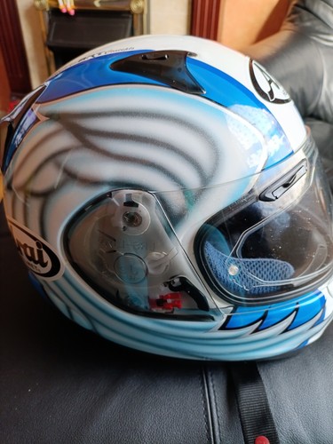 Arai Viper GT Leon Haslam Replica Angel Devil Heaven Helmet Size M 57-58 - Picture 11 of 18