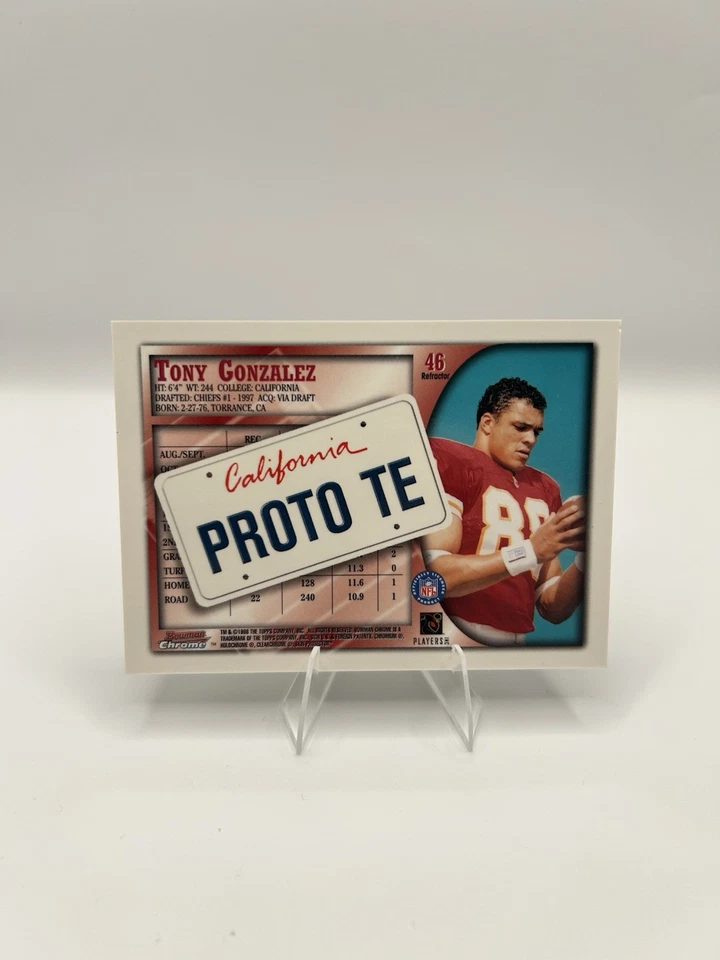 Bowman Chrome Tony Gonzales 1998 refractor interestatal patio Foto 2 de 2