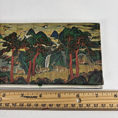 Cartera plegable vintage de paisaje oriental con bolsillos - Imagen 15 de 16