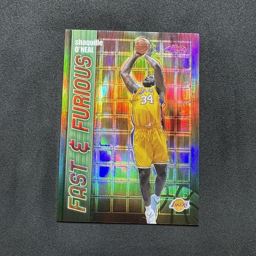 2002 Topps Chrome Fast & Furious Shaquille O'Neal Lakers Refractor    FF08 🔥