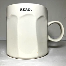 Rae Dunn Large 18 oz READ. Mug Artisan Collection by Magenta Typewriter Font