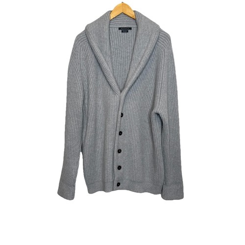 Begg x Co Yacht Kaschmir Strickjacke in grau Gr. S Oversized