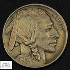 1913 D Type 1 Buffalo Nickel 5C - Cleaned