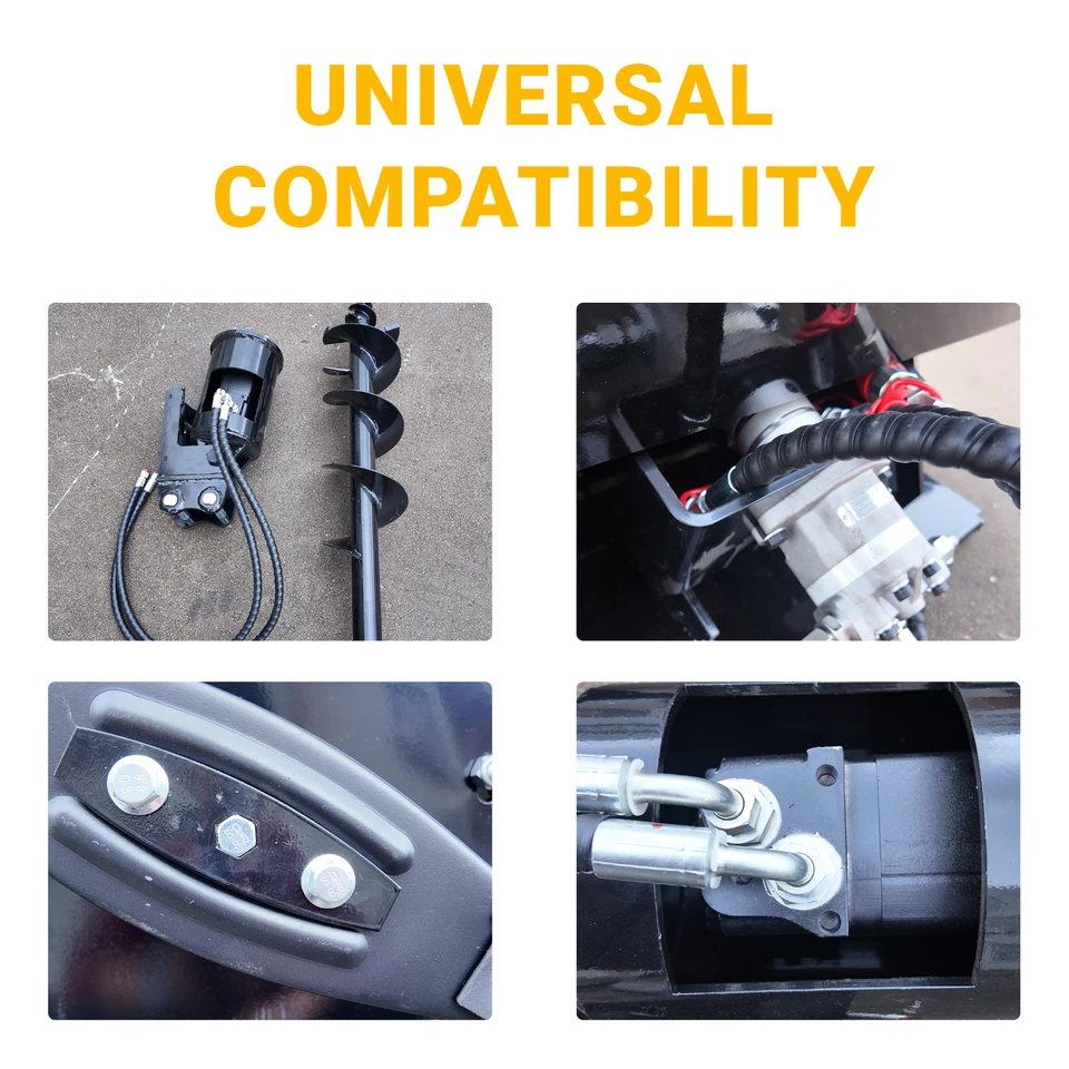 Accesorio para mini excavadora de 1,8 toneladas envío gratuito barrena de 150 mm con herramienta de perforación de manguera Foto 3 de 4