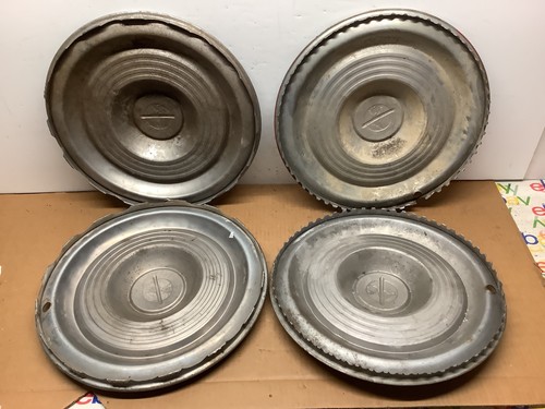 1954 1955 Oldsmobile Jetstar Starfire 15" Hubcap Set used oem - Picture 4 of 4