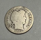 1903 S Barber Dime G with Rim Damage Low Mintage!