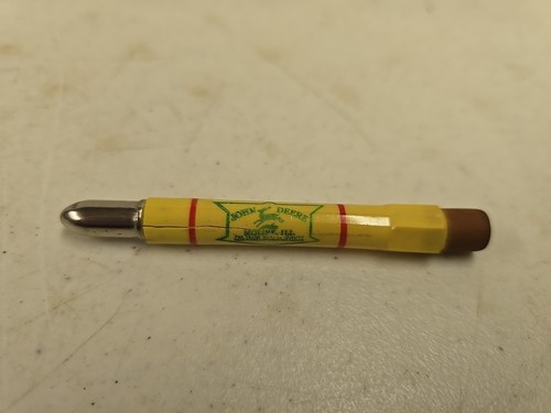 Vintage 1937 John Deere Geneseo IL Advertising Bullet Pencil - READ - Picture 6 of 8