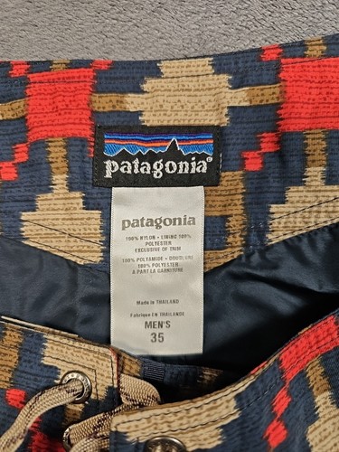 Vintage Patagonia M's Paddler Boardshorts 8" Herren 35 Azteken gefüttert 86515 Wavefarer - Bild 2 von 7