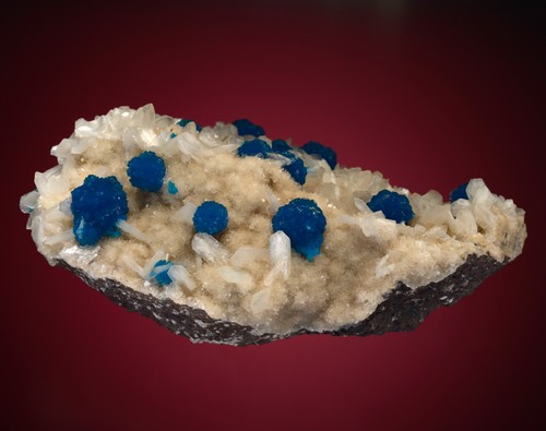 Cavansite on Stilbite Wagholi Quarry, Maharashtra, India 1703-08 - Picture 4 of 5