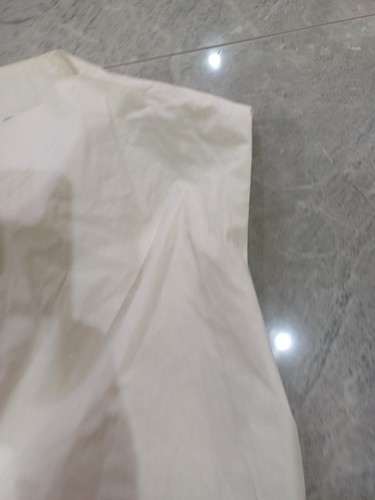 ZARA Balloon Sleeveless Top Size M ECRU/CREAM - Picture 4 of 11