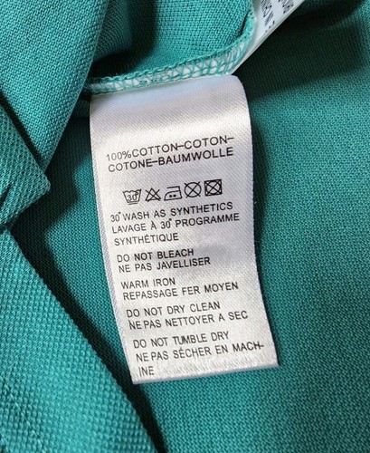 PAUL SMITH Shirt Men M Regular Fit Teal Green Jersey Cotton - Picture 9 of 11