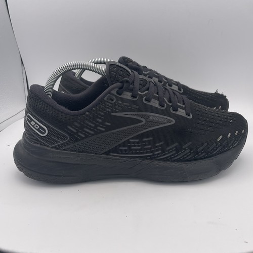 Brooks Running Shoes Men 8.5 Wide 2E Glycerine 20 Triple Black Ebony 1103822E020 - Picture 4 of 13