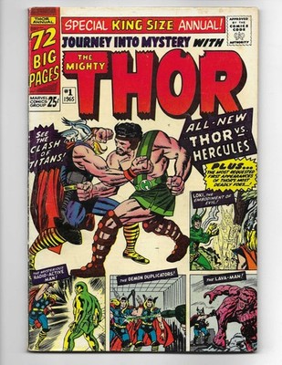 Journey Into Mystery Annual 1 1965 Marvel Comics VG+ 4.5 1st App Hercules Thor