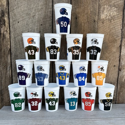 Vintage NFL Sports Team Icee Cups 16 Teams - Bild 2 von 2