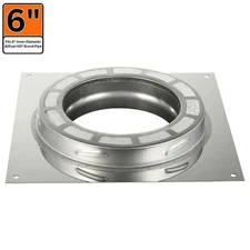 ALLFUEL HST 6 in. x 1 in. Anchor Plate for Double Wall Chimney Pipe